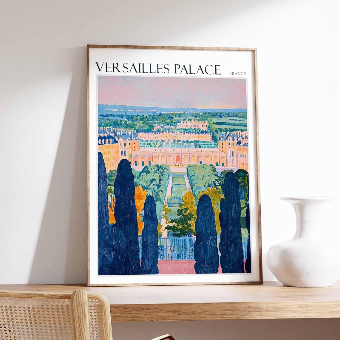 Versailles Palace Poster Versailles Palace Travel Print French Decor Europe Travel Poster European Wall Art France Travel Poster