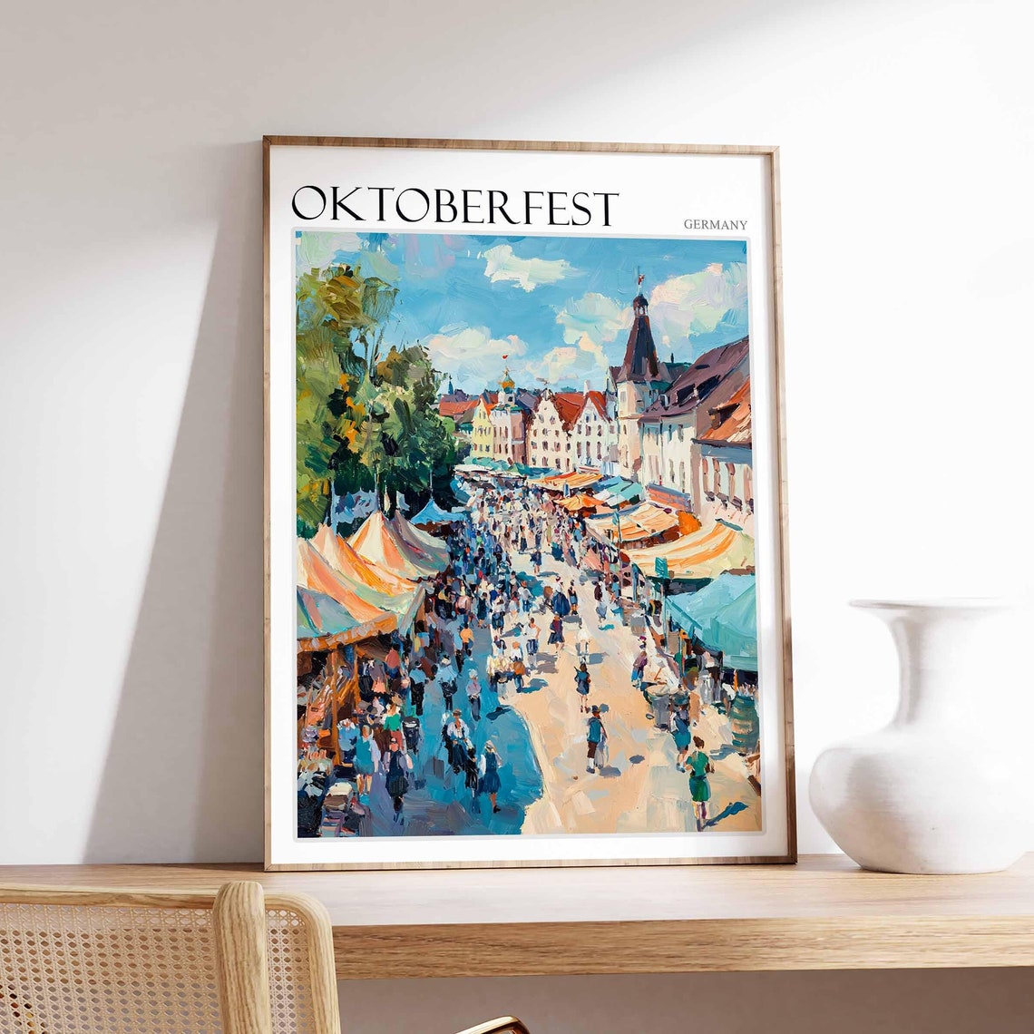 Oktoberfest Poster Oktoberfest Travel Print German Travel Poster German City Art City Print Travel Poster Travel Wall Art German Gift