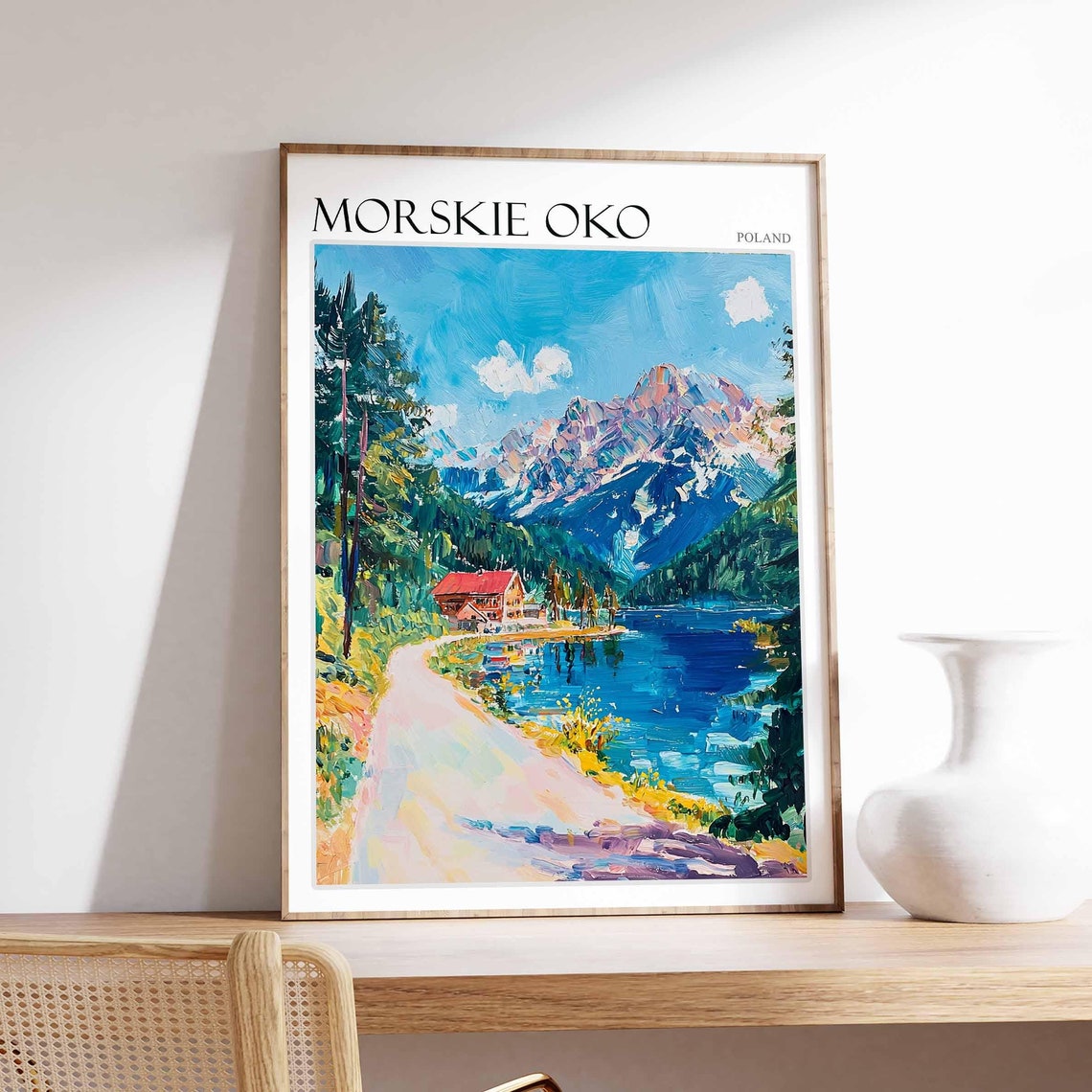 Morskie Oko Poster Morskie Oko Travel Print Poland Wall Art Poland Travel Print European Decor City Print Poland Gift