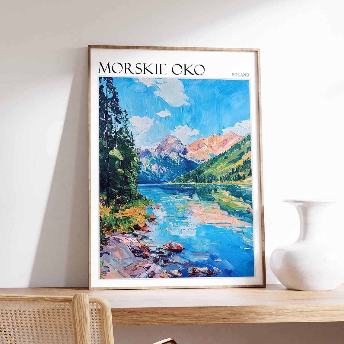 Morskie Oko Poster Morskie Oko Travel Print Poland Wall Art Poland Travel Print European Decor City Print Poland Gift