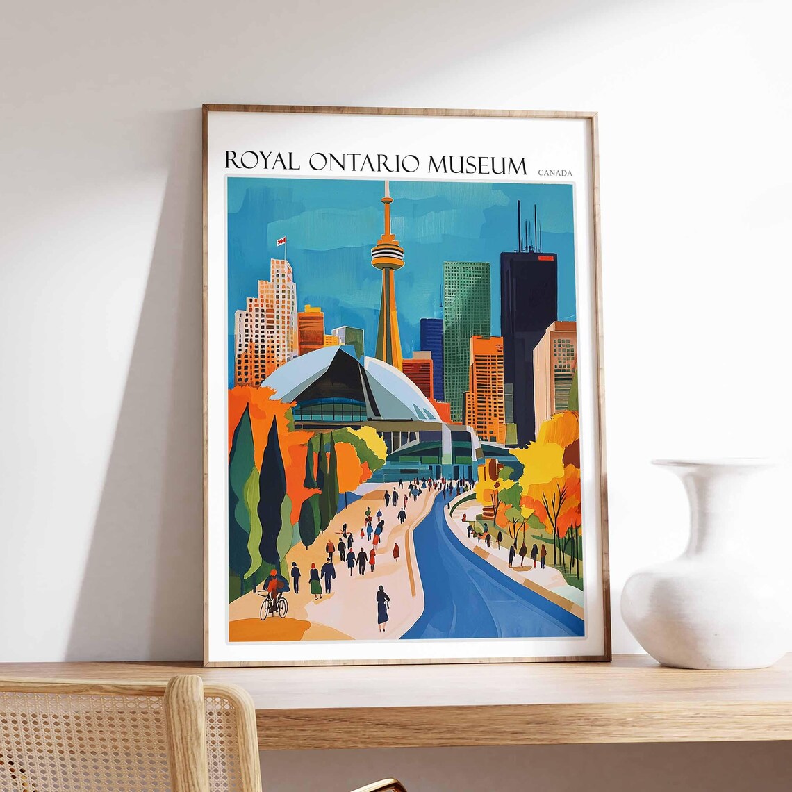 Royal Ontario Museum Poster Royal Ontario Museum Art Canadian Travel Print Canada Travel Art Botanical Decor Floral Art Canada Gift