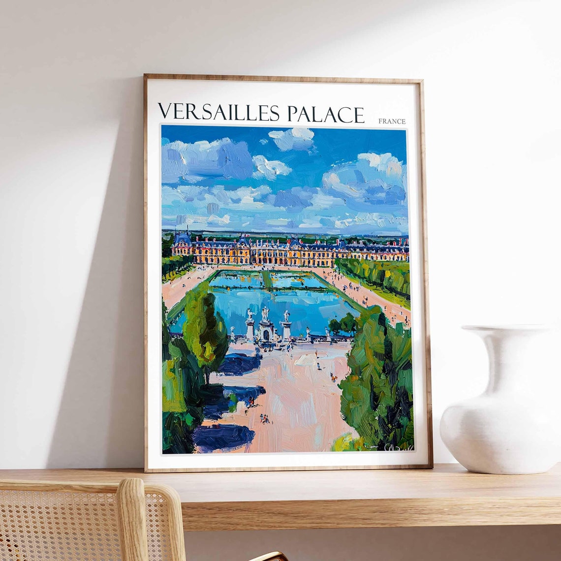 Versailles Palace Poster Versailles Palace Travel Print French Decor Europe Travel Poster European Wall Art France Travel Poster