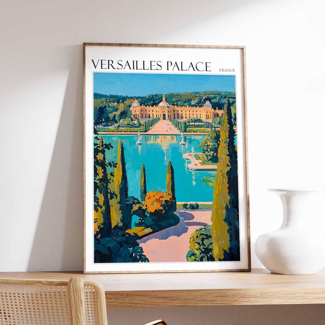 Versailles Palace Poster Versailles Palace Travel Print French Decor Europe Travel Poster European Wall Art France Travel Poster