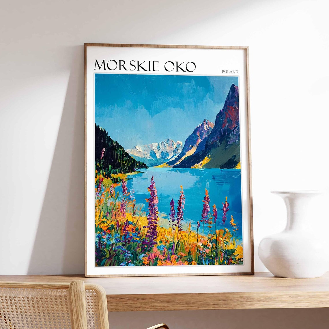 Morskie Oko Poster Morskie Oko Travel Print Poland Wall Art Poland Travel Print European Decor City Print Poland Gift
