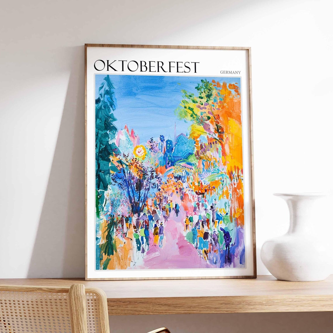 Oktoberfest Poster Oktoberfest Travel Print German Travel Poster German City Art City Print Travel Poster Travel Wall Art German Gift