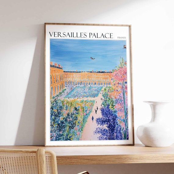Versailles Palace Poster Versailles Palace Travel Print French Decor Europe Travel Poster European Wall Art France Travel Poster