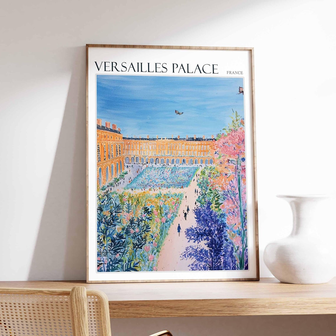 Versailles Palace Poster Versailles Palace Travel Print French Decor Europe Travel Poster European Wall Art France Travel Poster