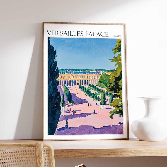 Versailles Palace Poster Versailles Palace Travel Print French Decor Europe Travel Poster European Wall Art France Travel Poster