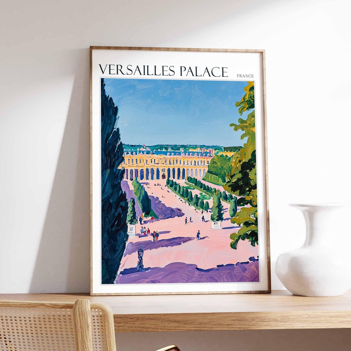 Versailles Palace Poster Versailles Palace Travel Print French Decor Europe Travel Poster European Wall Art France Travel Poster