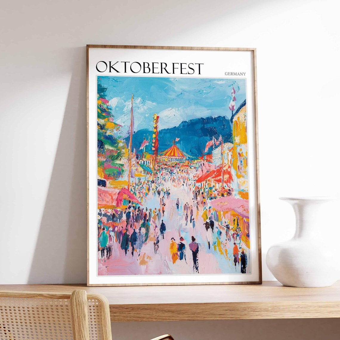 Oktoberfest Poster Oktoberfest Travel Print German Travel Poster German City Art City Print Travel Poster Travel Wall Art German Gift