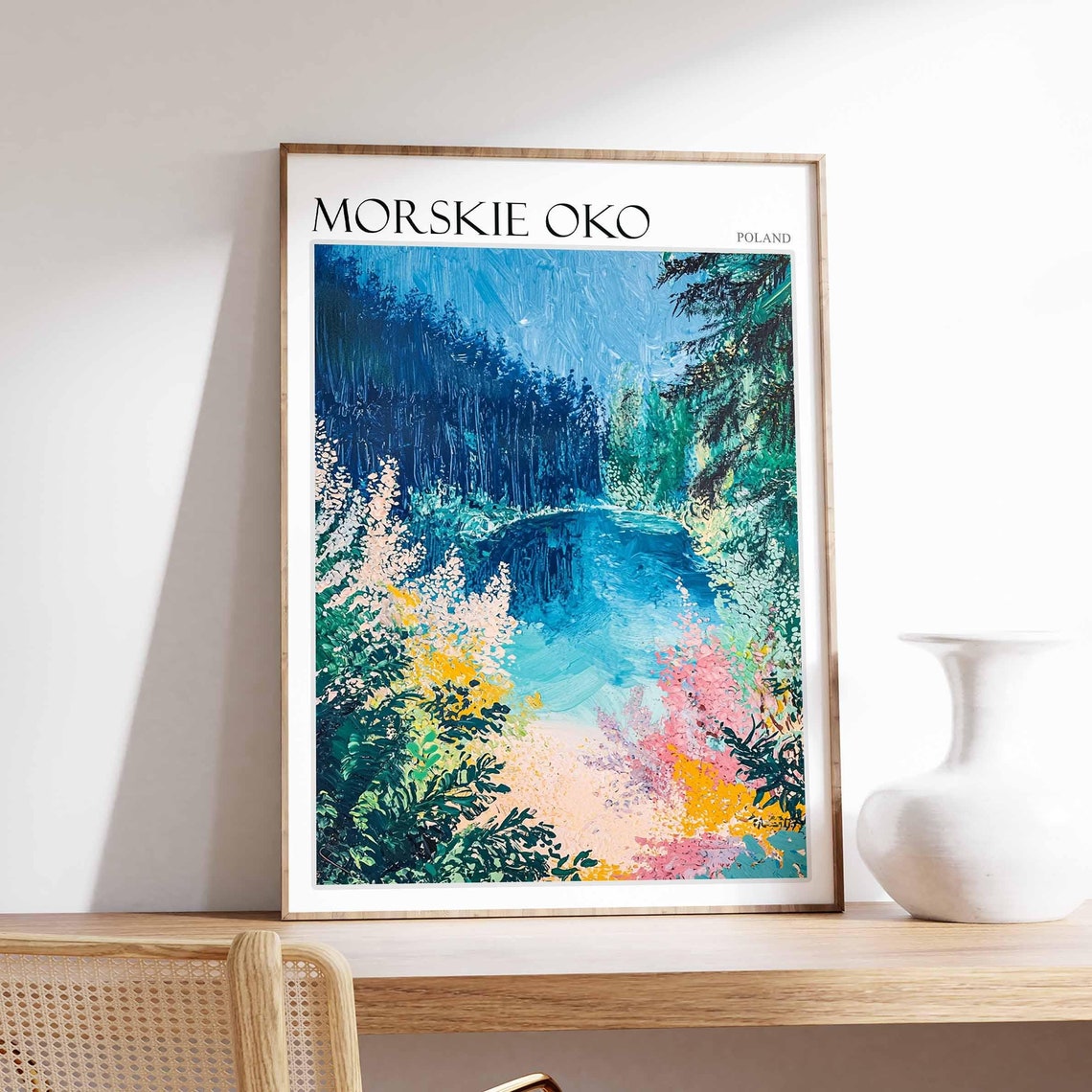 Morskie Oko Poster Morskie Oko Travel Print Poland Wall Art Poland Travel Print European Decor City Print Poland Gift