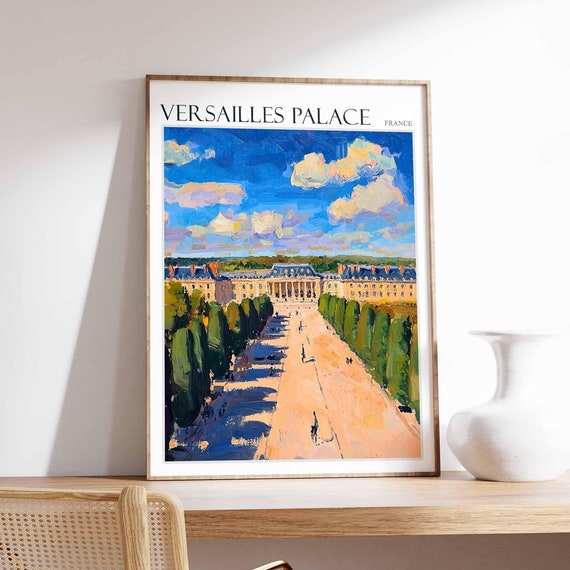 Versailles Palace Poster Versailles Palace Travel Print French Decor Europe Travel Poster European Wall Art France Travel Poster