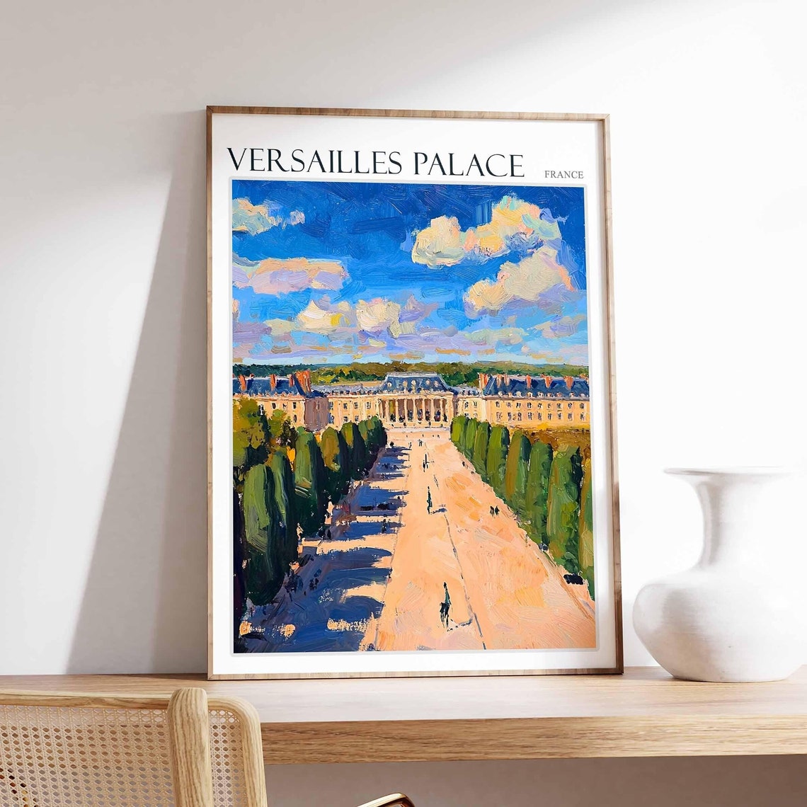 Versailles Palace Poster Versailles Palace Travel Print French Decor Europe Travel Poster European Wall Art France Travel Poster