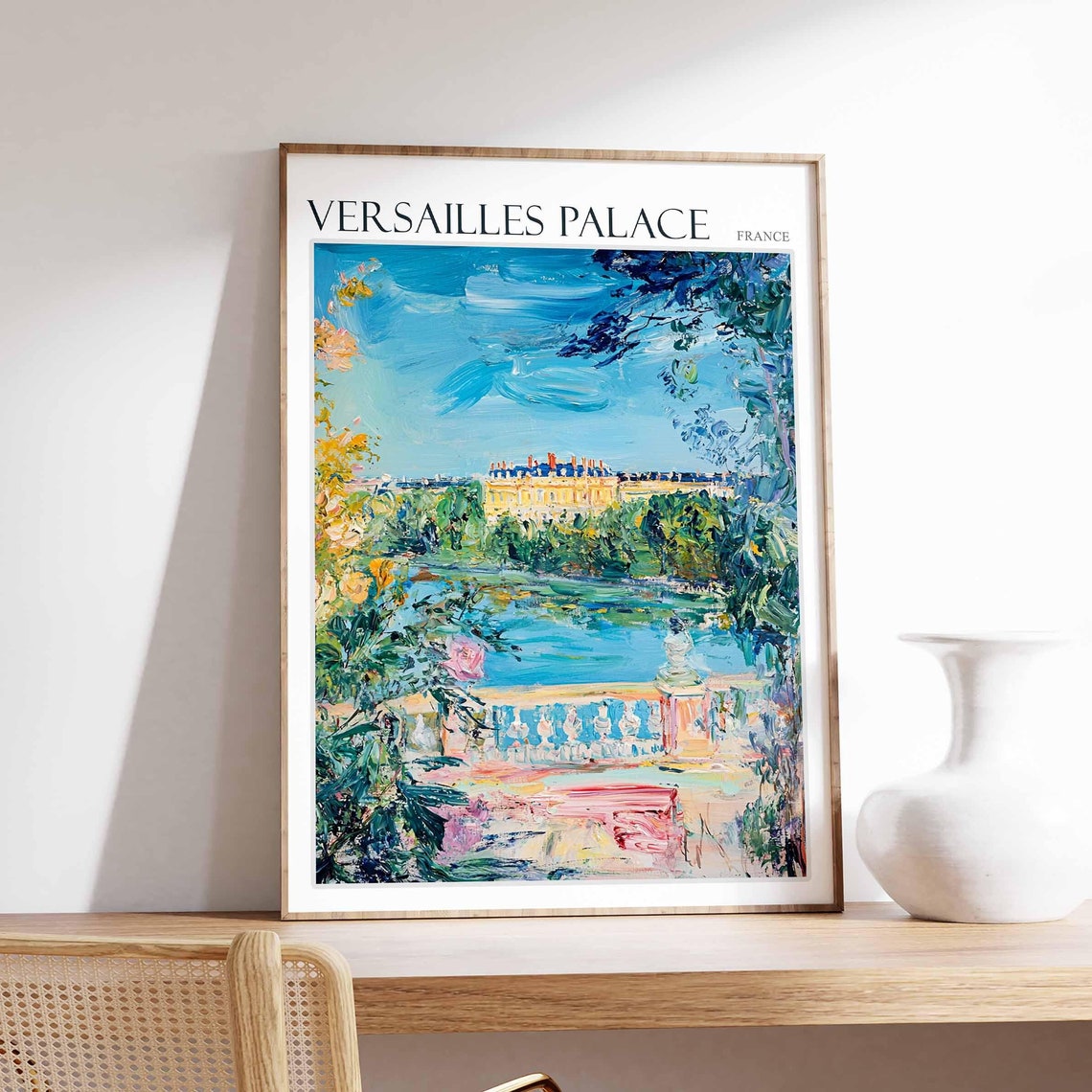Versailles Palace Poster Versailles Palace Travel Print French Decor Europe Travel Poster European Wall Art France Travel Poster