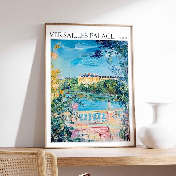 Versailles Palace Poster Versailles Palace Travel Print French Decor Europe Travel Poster European Wall Art France Travel Poster
