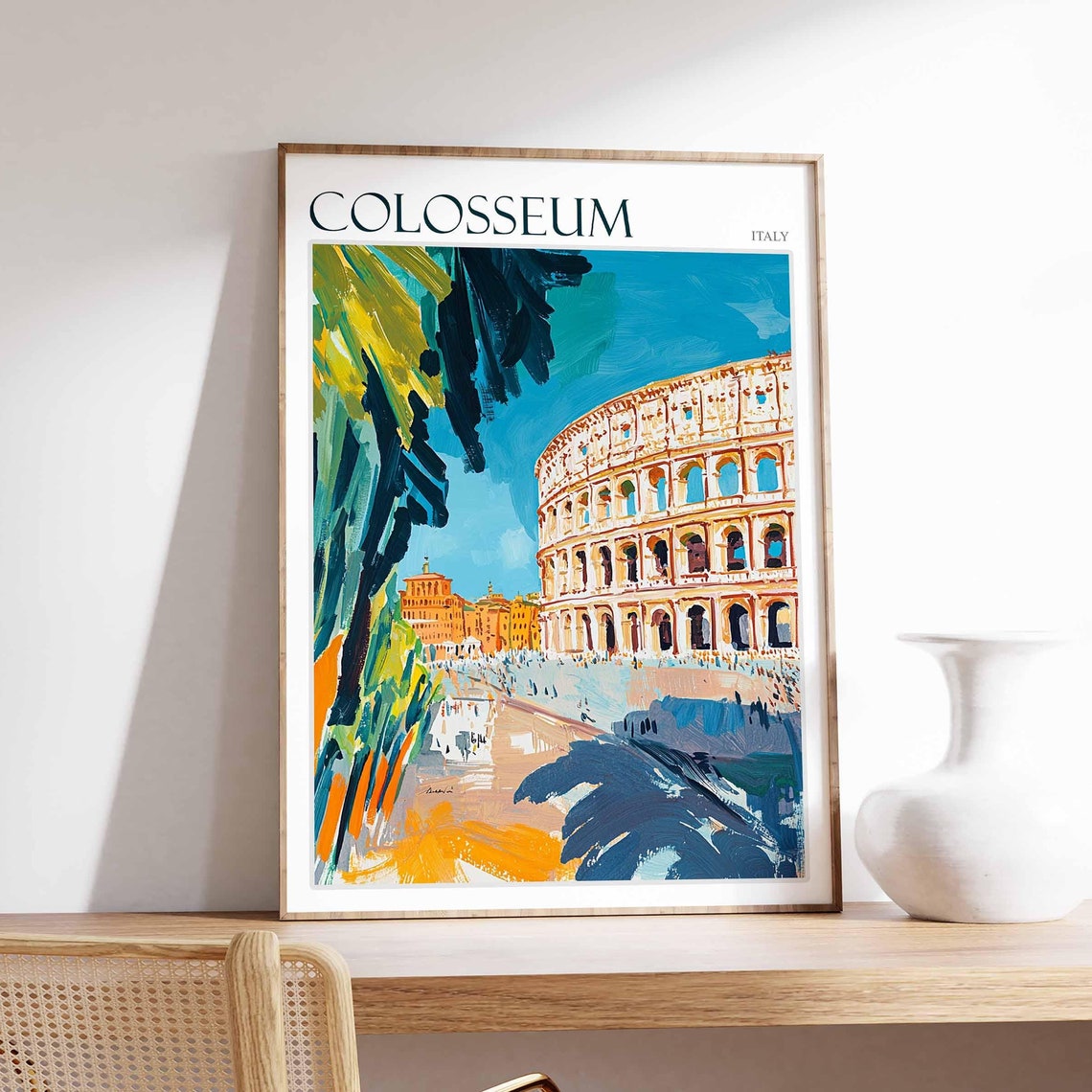 Colosseum Poster Colosseum Travel Print Italy Wall Art Italian Travel Print Italian Decor Italian Gift Colosseum Wall Art