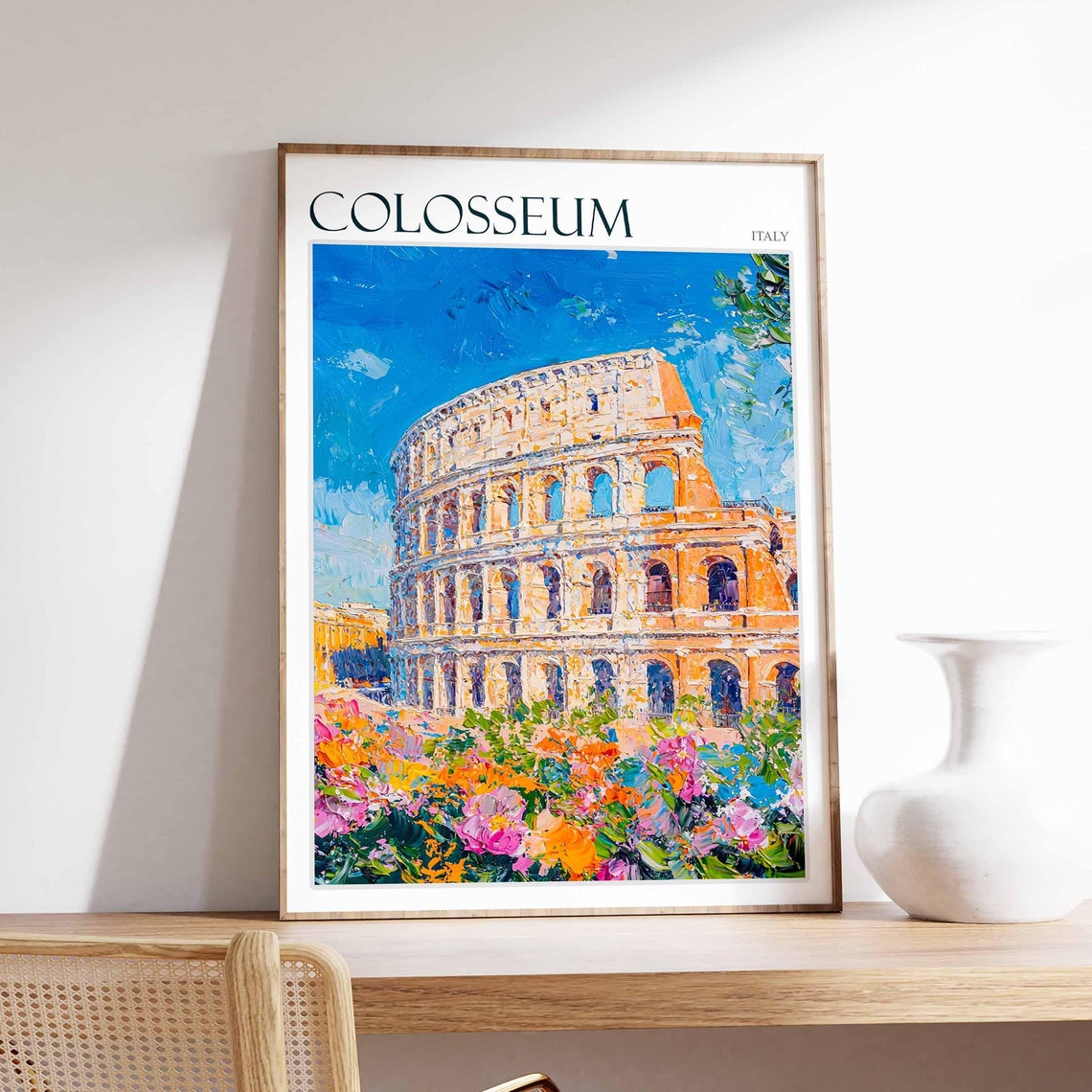 Colosseum Poster Colosseum Travel Print Italy Wall Art Italian Travel Print Italian Decor Italian Gift Colosseum Wall Art