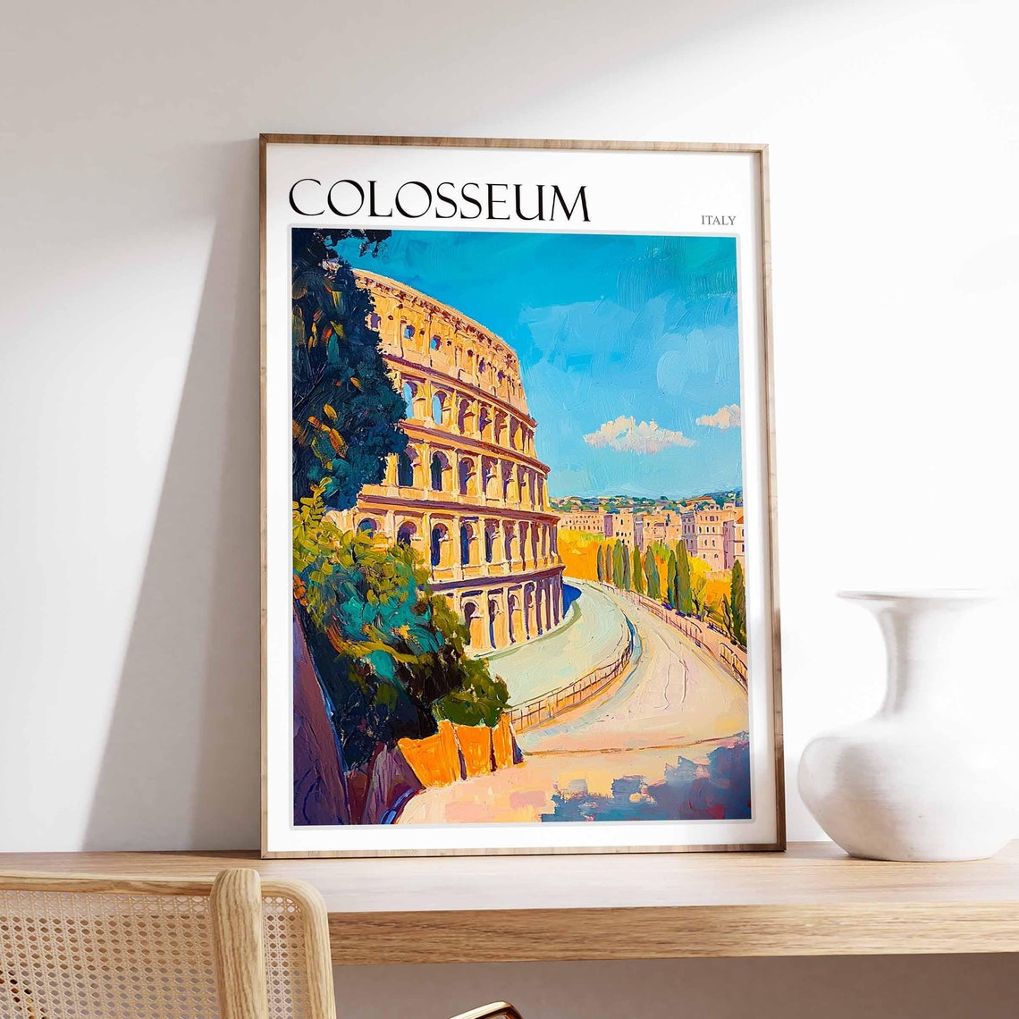 Colosseum Poster Colosseum Travel Print Italy Wall Art Italian Travel Print Italian Decor Italian Gift Colosseum Wall Art
