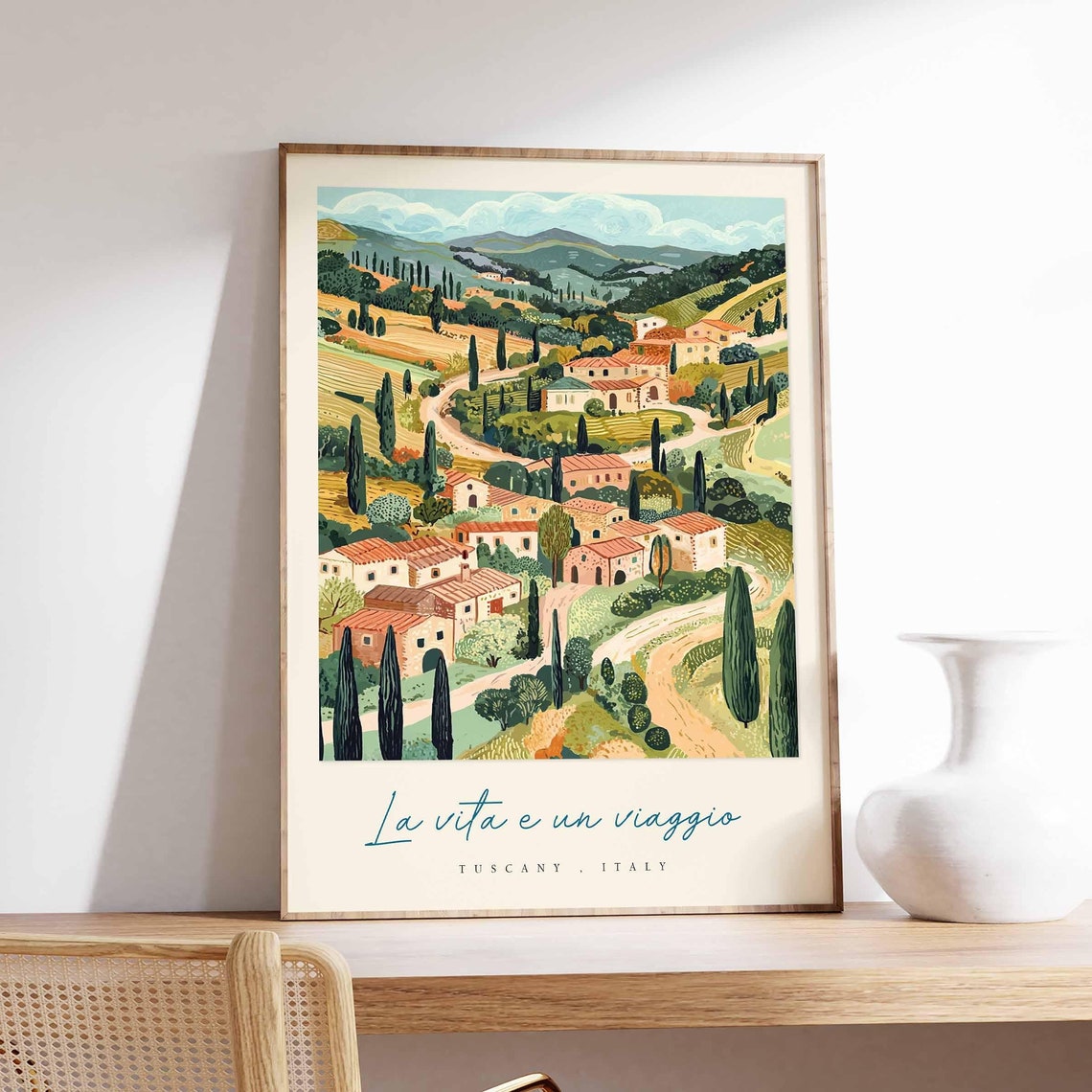 Tuscany Poster Italian Travel Print Tuscany Travel Art Tuscany Wall Art Italy Art Italy Travel Decor Italian Travel Gift