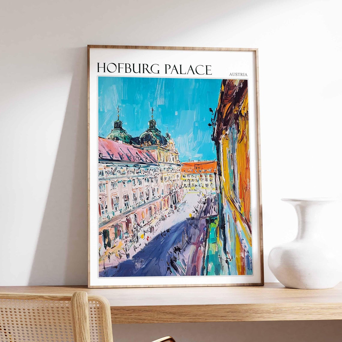 Hofburg Palace Poster Austria Travel Print Austrian Decor Europe Travel Poster European Wall Art Hofburg Palace Travel Poster