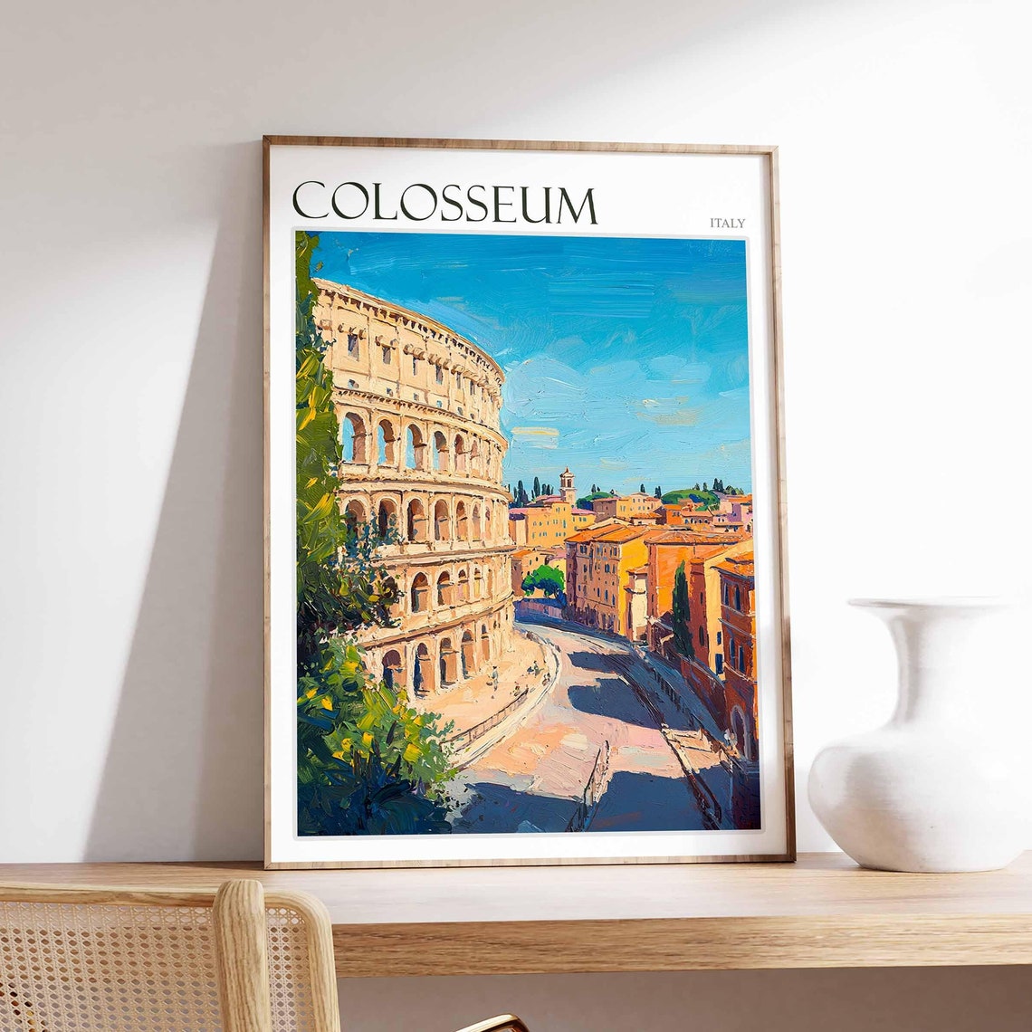 Colosseum Poster Colosseum Travel Print Italy Wall Art Italian Travel Print Italian Decor Italian Gift Colosseum Wall Art