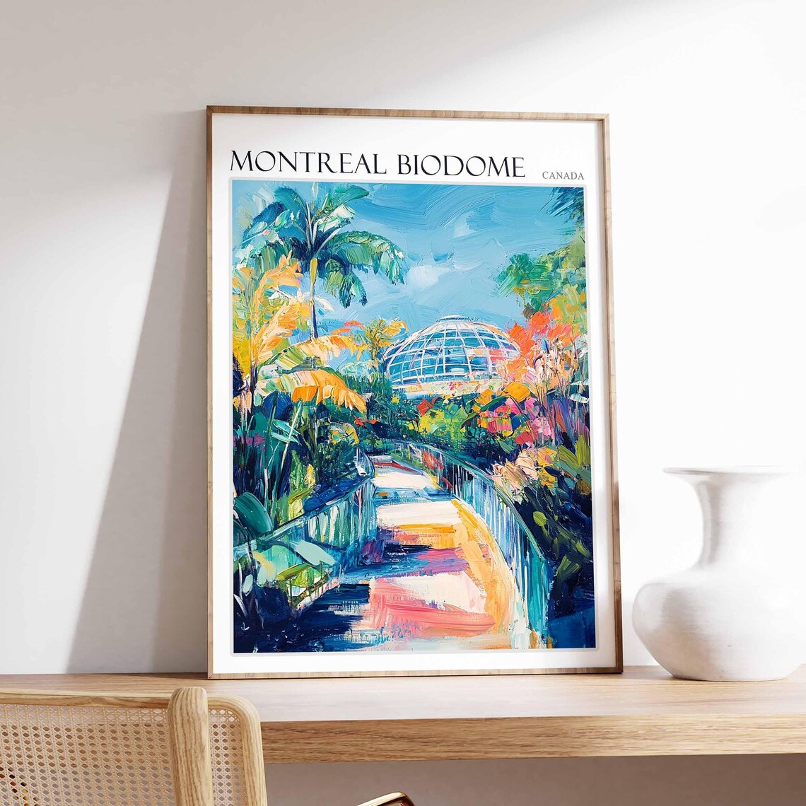 Montreal Biodome Canada Tropical Greenhouse Garden Path Travel Poster