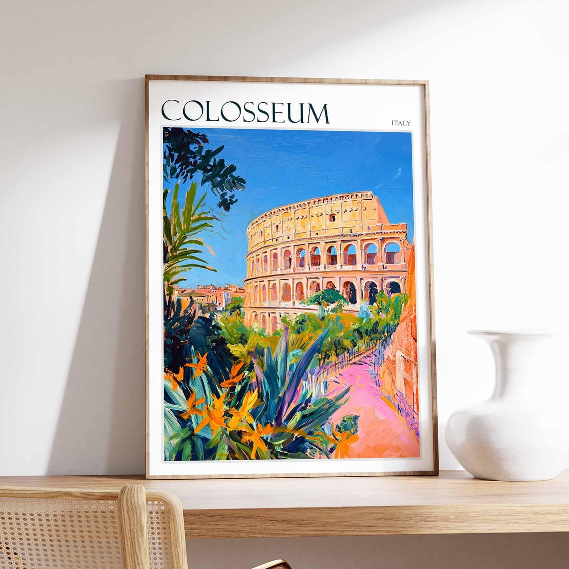Colosseum Poster Colosseum Travel Print Italy Wall Art Italian Travel Print Italian Decor Italian Gift Colosseum Wall Art