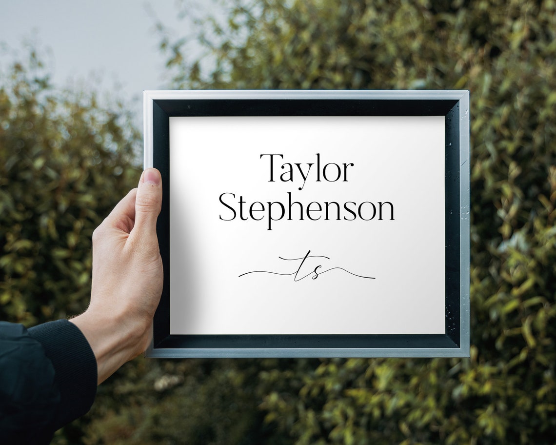 Olivia Grace Personalized Name Print Nursery Custom Calligraphy Gift - Image 3