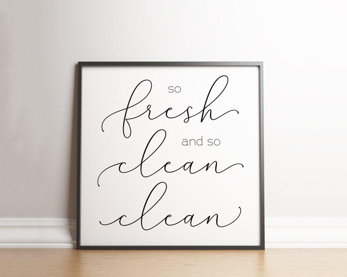 So Fresh And So Clean - Minimalist Poster Print - Image 2