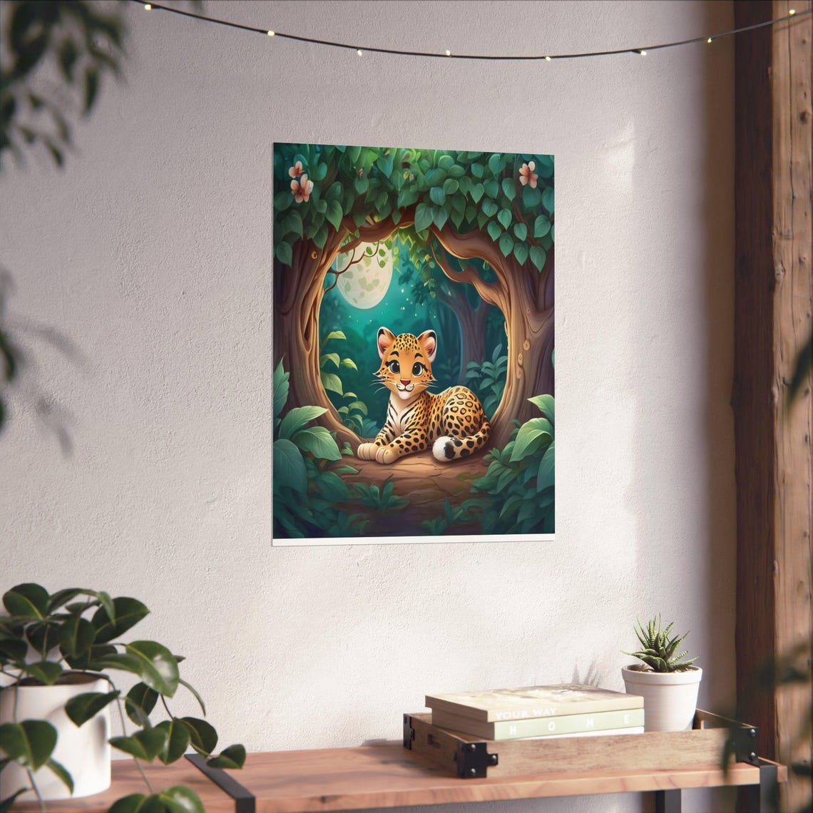 Leopard Whimsical Nursery Decor, Jungle Animal Theme - Image 4