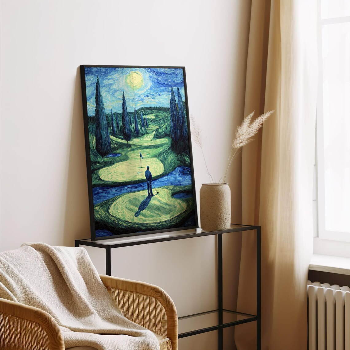 Abstract Golf Course Art Print Impressionist Golf Landscape Golfing Home Decor Wall Art For Golf Lovers - Image 8