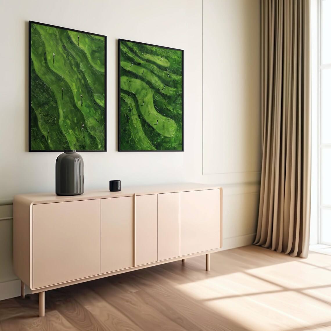 Minimalist Golf Course Art Print, Modern Golf Decor - Image 6