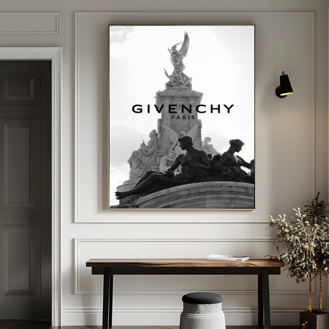 Givenchy Paris Black And White Angel Monument Luxury Fashion Poster - Image 3