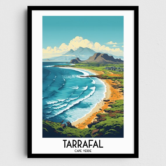 Tarrafal Travel Wall Art Cape Verde Painting Gifts Africa Home Decor Prints Posters Handmade Art Cape Verdean