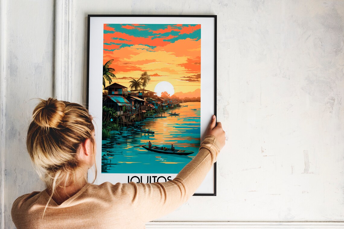 Iquitos Travel Poster, Peru Home Decor Print - Image 2