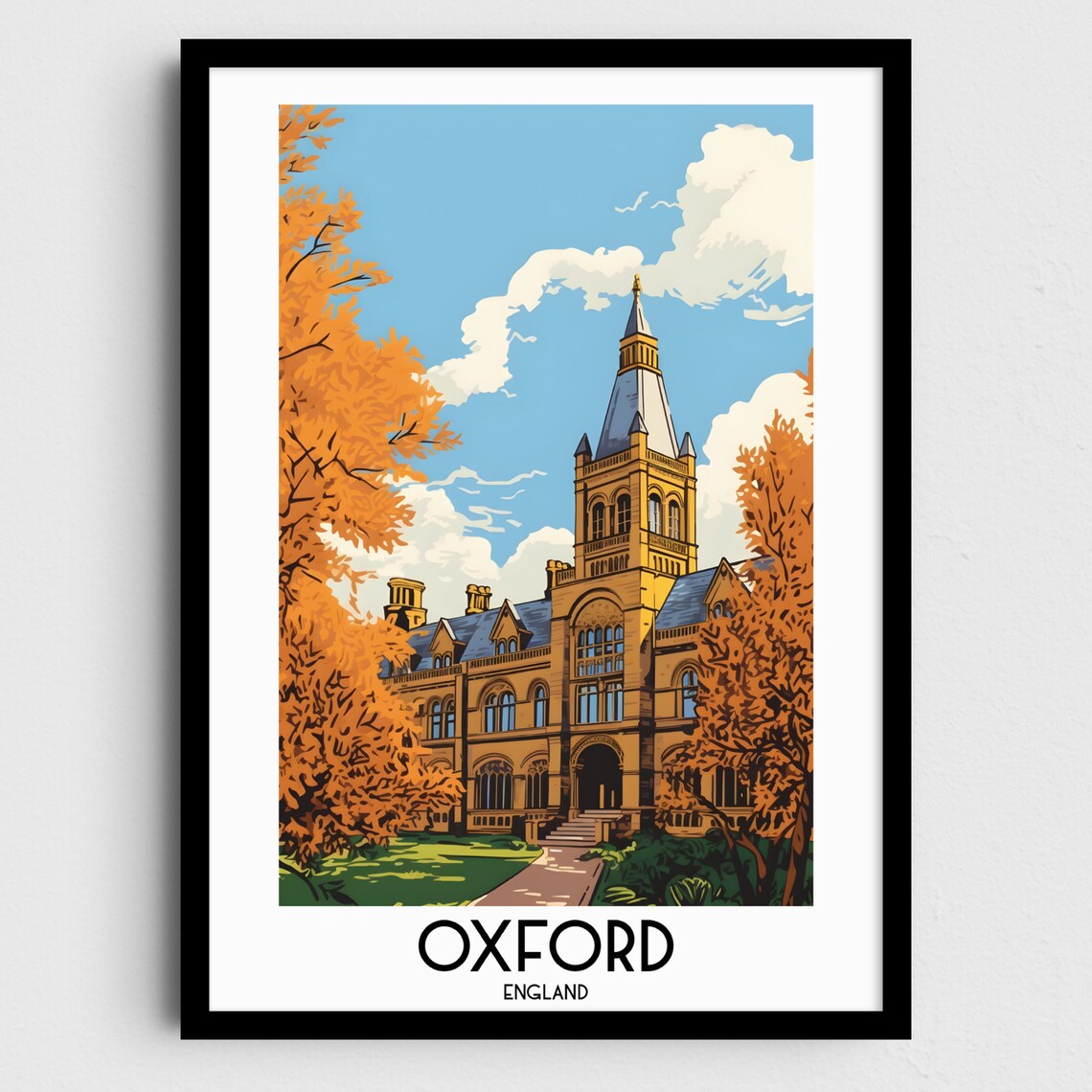 Oxford Travel Wall Art England Art Print