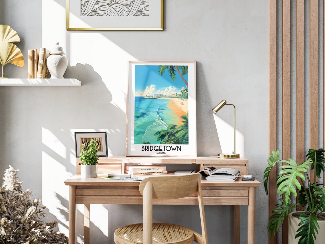 Bridgetown Travel Poster, Barbados Home Decor - Image 3