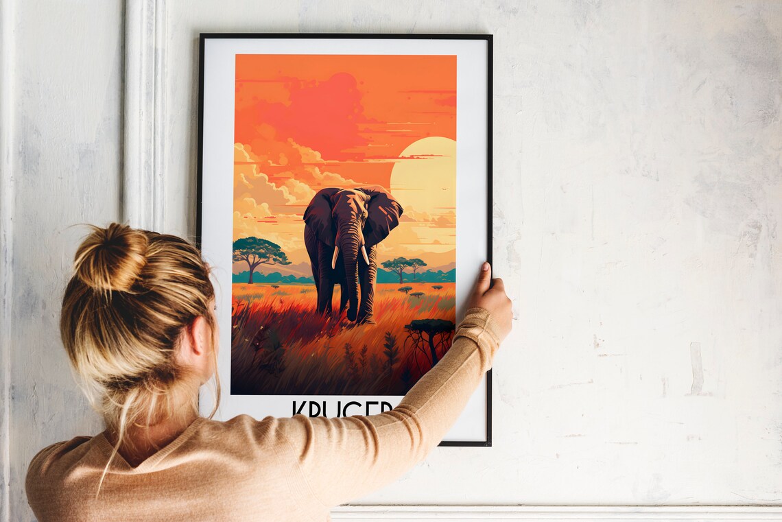 Kruger National Park Handmade South Africa Art Print - Image 2