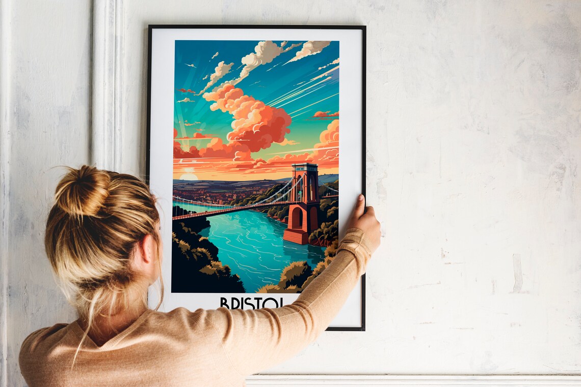 Bristol Travel Poster, England Home Decor Print - Image 2