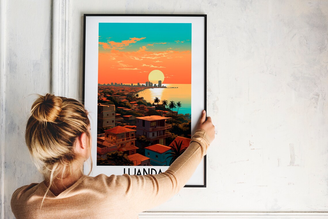 Luanda Travel Poster, Angola Home Decor Art - Image 2