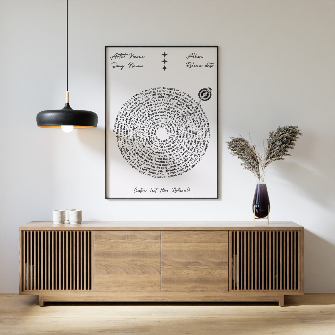 Custom Song Poster, Personalized Lyric Art Print - Image 4