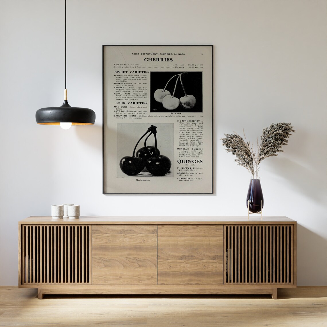 Cherry Vintage Book Print, Retro Kitchen Art Print - Image 2