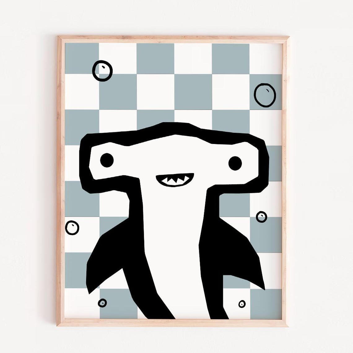 Hammerhead Shark Nursery Poster Decor