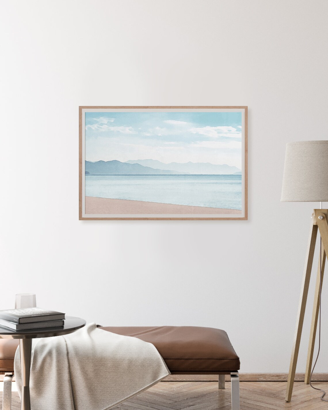 Horizontal Beach Print Beach Painting Print Tropical Wall Art Wall Art Boho Prints Abstract Landscape Interior Decor - Image 3