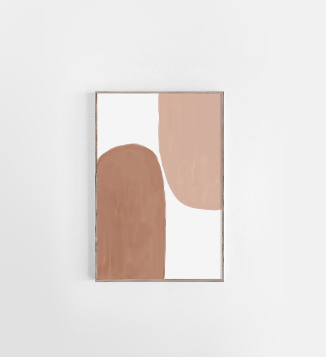 Simple Terracotta Arches Minimal Modern Abstract Neutral Wall Art