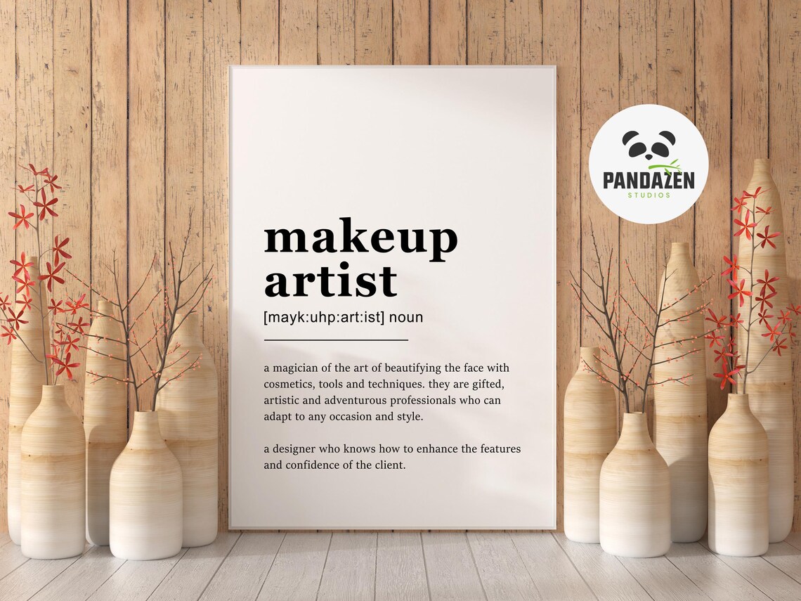Makeup Artist Definition Elegant Typography Poster Gift for Beauty Professionals - Image 5