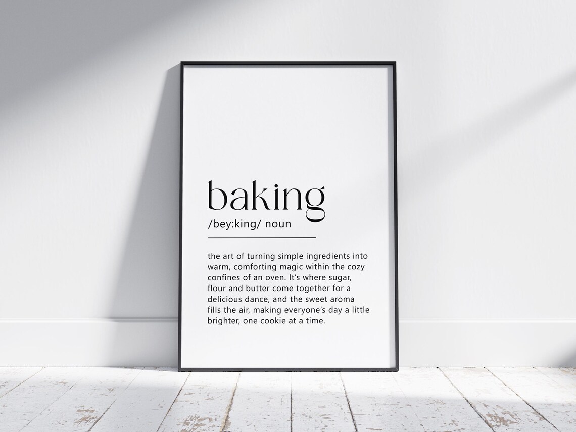 Baking Definition Poster, Baker Mom Holiday Gift - Image 4
