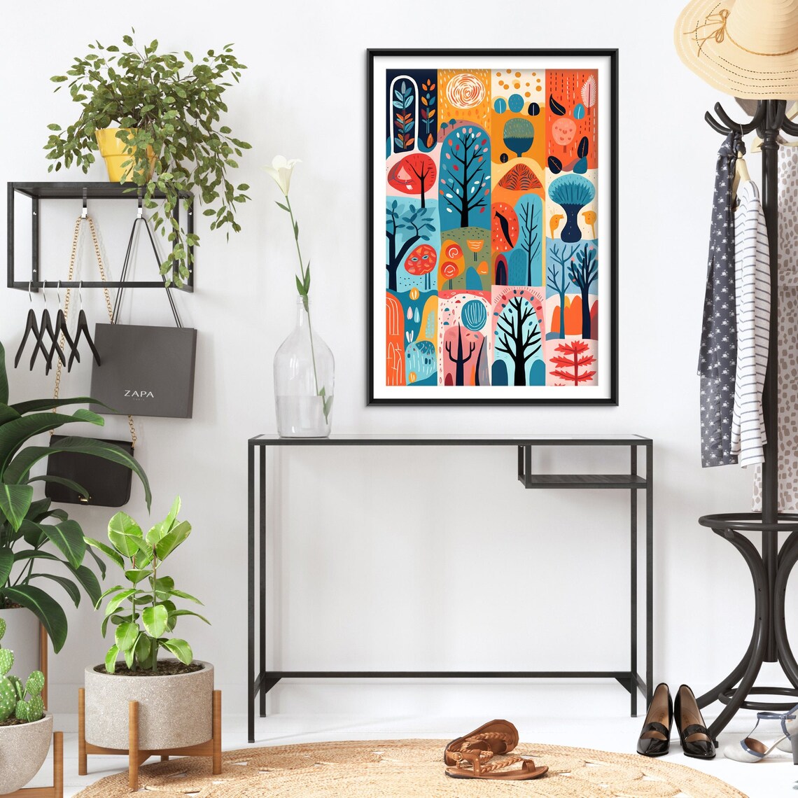 Collection Of Trees 3 Art Print, Nature Landscape - Image 2