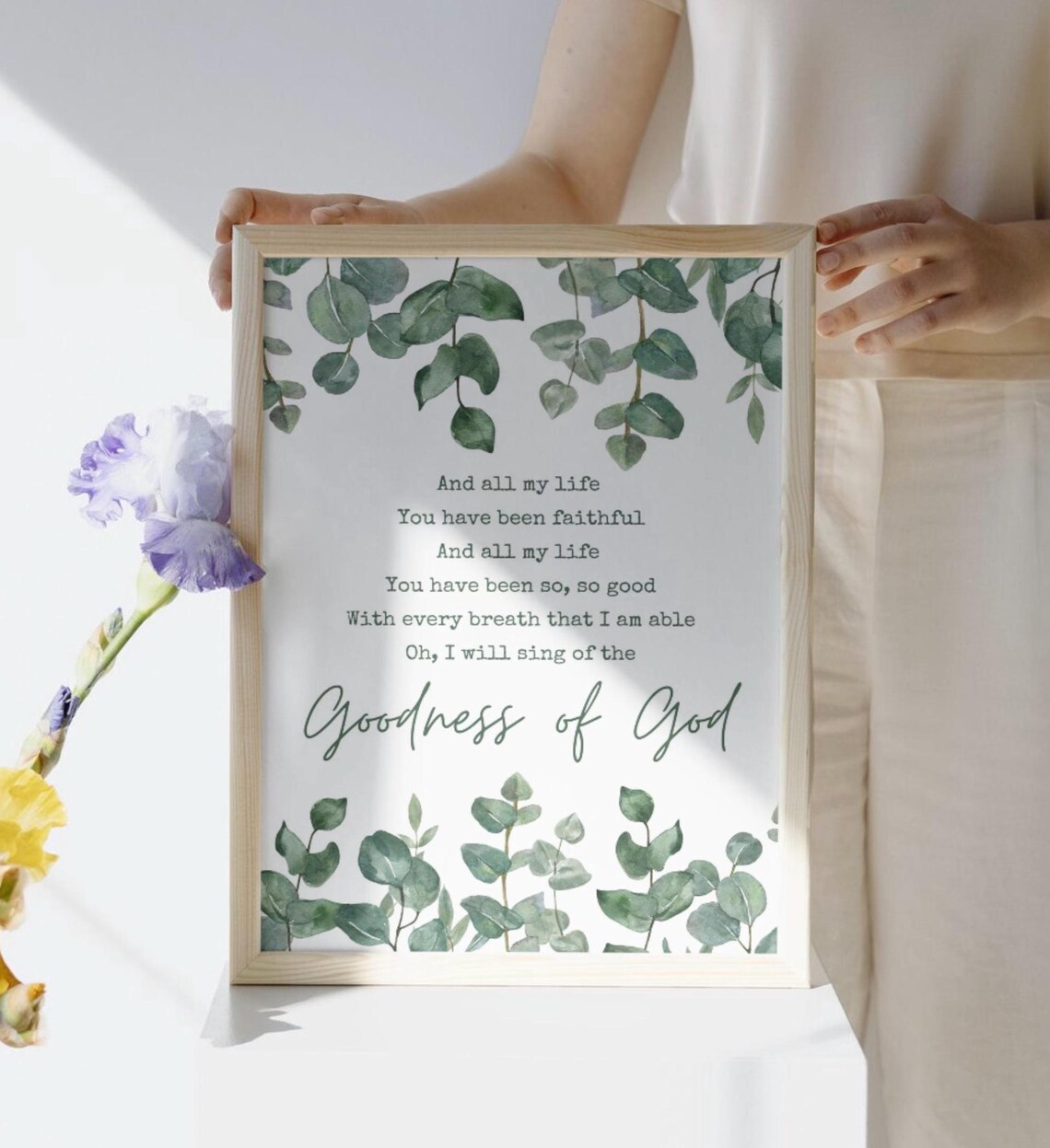 Goodness Of God Christian Lyric Wall Decor Print