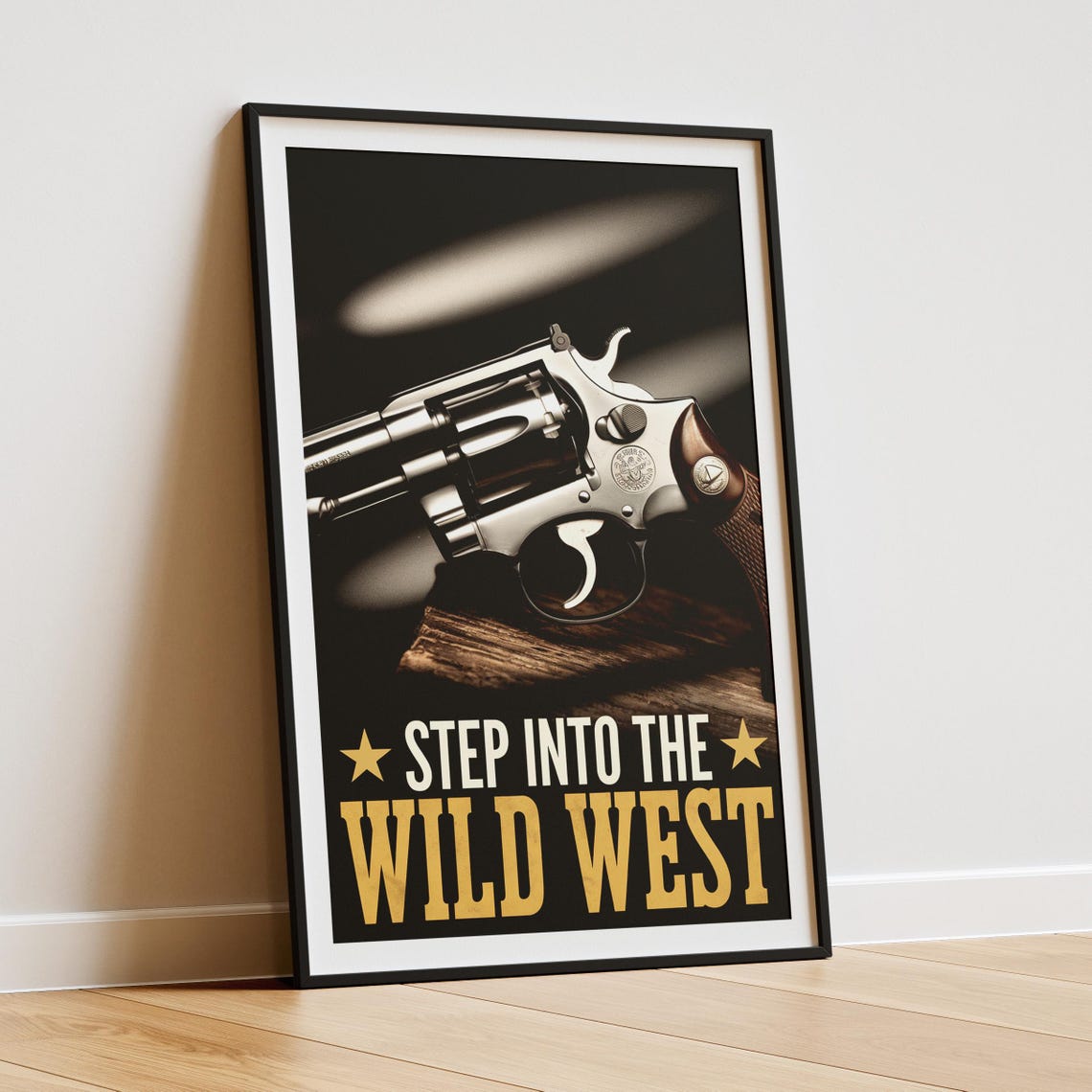 Cowboy Revolver Gun, Wild West Western Decor - Image 3
